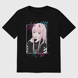 Женская футболка оверсайз Zero Two is darling
