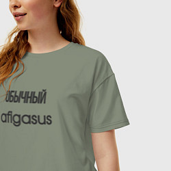 Футболка оверсайз женская Обычный afigasus, цвет: авокадо — фото 2