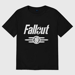 Футболка оверсайз женская Fallout - vault 33, цвет: черный