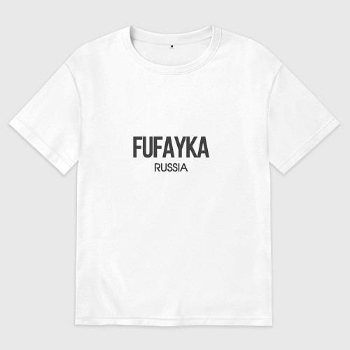 Женская футболка оверсайз Fufayka / Белый – фото 1