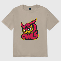 Женская футболка оверсайз Team owls