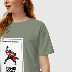Футболка оверсайз женская Comix zone - power, цвет: авокадо — фото 2
