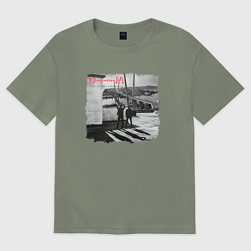 Женская футболка оверсайз Depeche Mode - Vladivostok fan club / Авокадо – фото 1