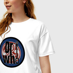 Футболка оверсайз женская Dr Who, цвет: белый — фото 2