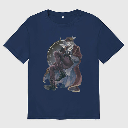 Женская футболка оверсайз Повесть о конце света Джек потрошитель / Тёмно-синий – фото 1