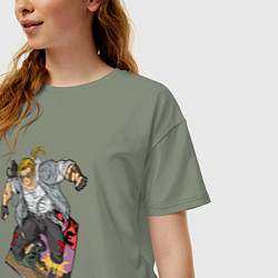 Футболка оверсайз женская Comixdude, цвет: авокадо — фото 2