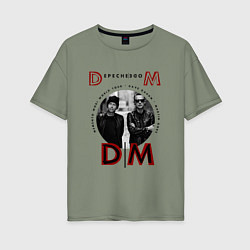 Футболка оверсайз женская Depeche Mode - Tour memento mori, цвет: авокадо