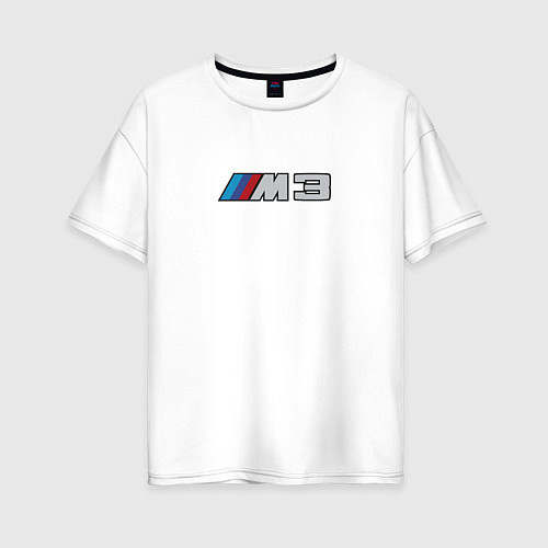 Женская футболка оверсайз Amg logo / Белый – фото 1