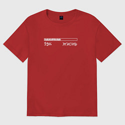 Женская футболка оверсайз Жизнь 54