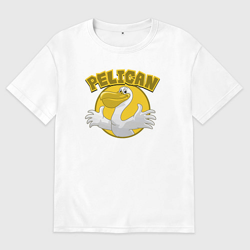 Женская футболка оверсайз Pelican / Белый – фото 1
