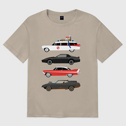 Женская футболка оверсайз Машины киногерои