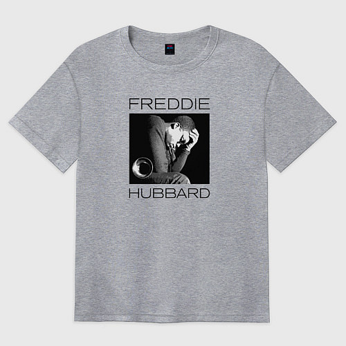 Женская футболка оверсайз Tribute to Freddie Hubbard / Меланж – фото 1