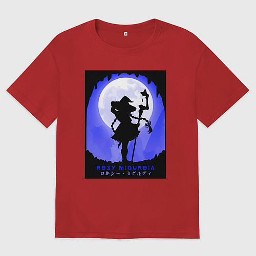 Женская футболка оверсайз Реинкарнация безработного Рокси Мигурдия волшебниц / Красный – фото 1