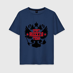 Женская футболка оверсайз Sport Russia Team