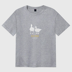 Футболка оверсайз женская Gussi - ga ga ga, цвет: меланж