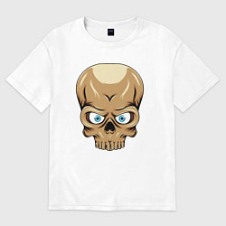 Женская футболка оверсайз Черепушка