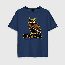 Женская футболка оверсайз Owls