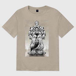 Женская футболка оверсайз Магическая битва Сукуна Рёмэн истиный облик