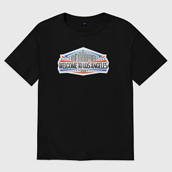 Футболка оверсайз женская Welcome to LA, цвет: черный