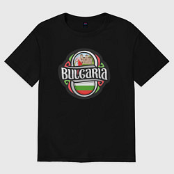 Футболка оверсайз женская Bulgaria, цвет: черный