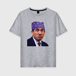 Женская футболка оверсайз Prison mike Michael Scott офис