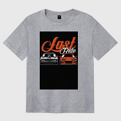 Футболка оверсайз женская Форсаж последний заезд, цвет: меланж