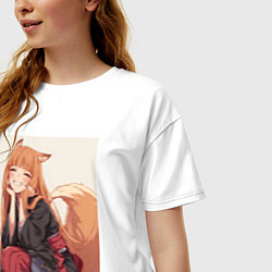 Футболка оверсайз женская Волчица и пряности Холо торговец, цвет: белый — фото 2