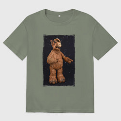 Женская футболка оверсайз Альф с планеты Мелмак