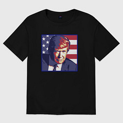 Женская футболка оверсайз Президент Дональд Трамп