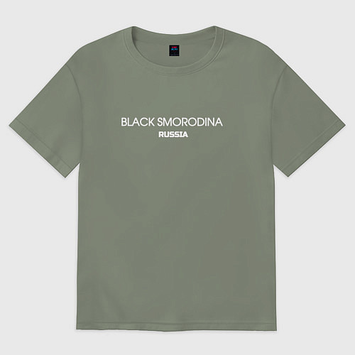 Женская футболка оверсайз Black smorodina / Авокадо – фото 1