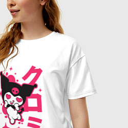 Футболка оверсайз женская Аниме Куроми, цвет: белый — фото 2