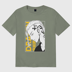 Футболка оверсайз женская Токийские мстители Ken Rygji Кен Рюгуджи, цвет: авокадо