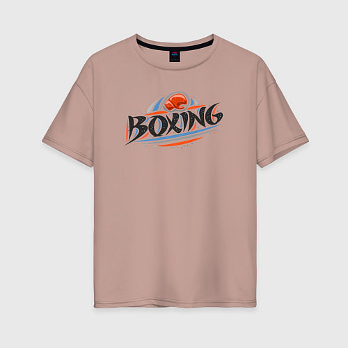 Женская футболка оверсайз Style boxing / Пыльно-розовый – фото 1