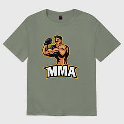 Футболка оверсайз женская Fighter MMA, цвет: авокадо