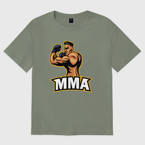 Женская футболка оверсайз Fighter MMA / Авокадо – фото 1