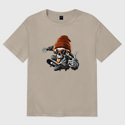 Женская футболка оверсайз Скейтбордист