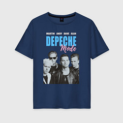 Футболка оверсайз женская Depeche Mode Vintage, цвет: тёмно-синий
