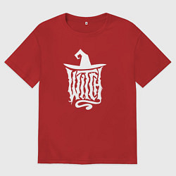 Женская футболка оверсайз Witch - hat