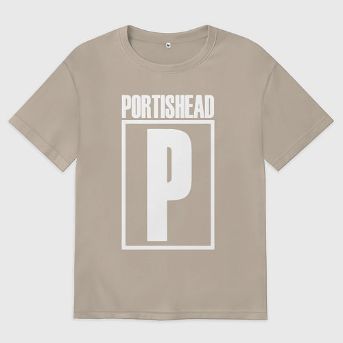 Женская футболка оверсайз Portishead / Миндальный – фото 1