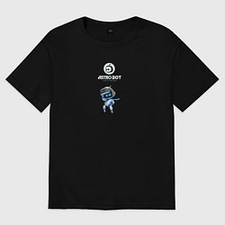 Женская футболка оверсайз Astro bot dance one