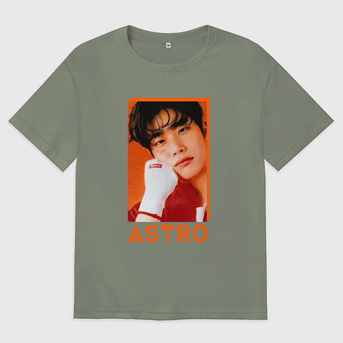 Женская футболка оверсайз Astro MJ / Авокадо – фото 1