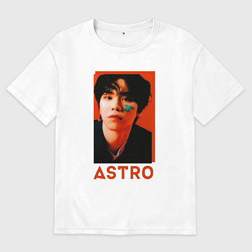 Женская футболка оверсайз Astro Роки / Белый – фото 1