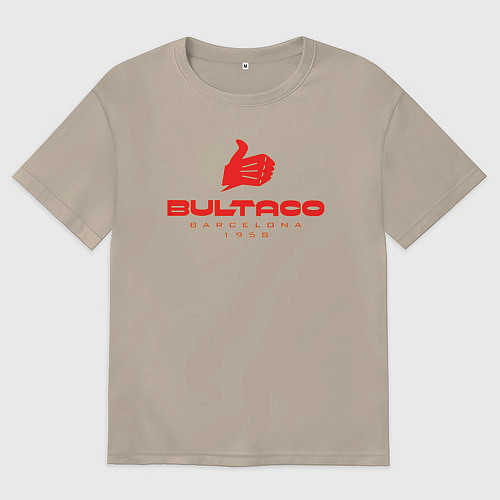 Женская футболка оверсайз Легенда Барселоны / Миндальный – фото 1