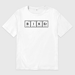 Женская футболка оверсайз Байкерский состав