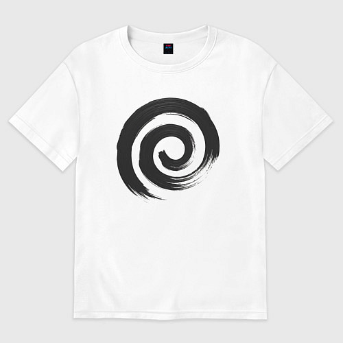 Женская футболка оверсайз Спираль / Белый – фото 1