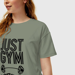 Футболка оверсайз женская Just gym, цвет: авокадо — фото 2