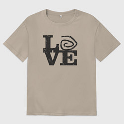 Женская футболка оверсайз Love true detective