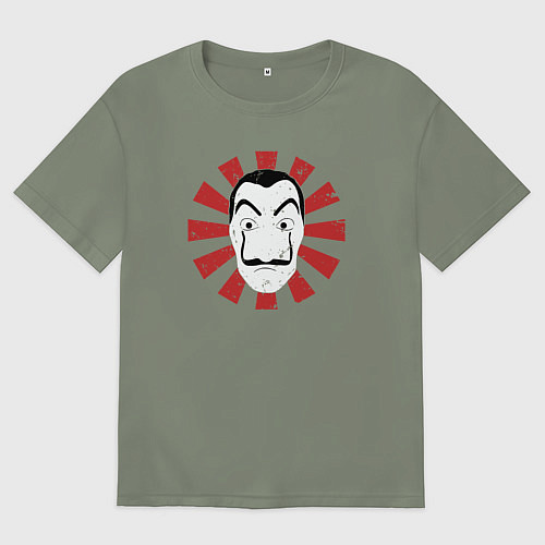 Женская футболка оверсайз Дали - бумажный дом / Авокадо – фото 1