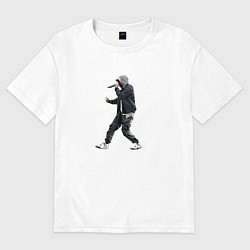 Футболка оверсайз женская Eminem is live, цвет: белый