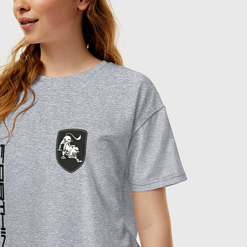 Женская футболка оверсайз Forthing / Меланж – фото 3